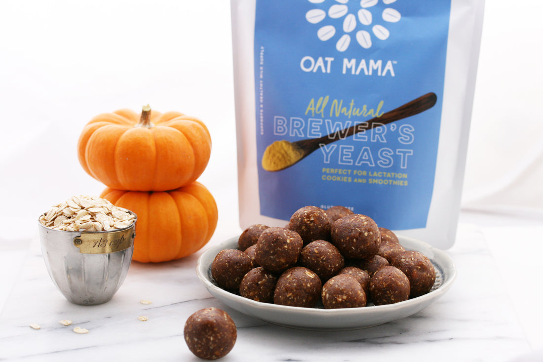 Easy Lactation Pumpkin Pie Energy Balls